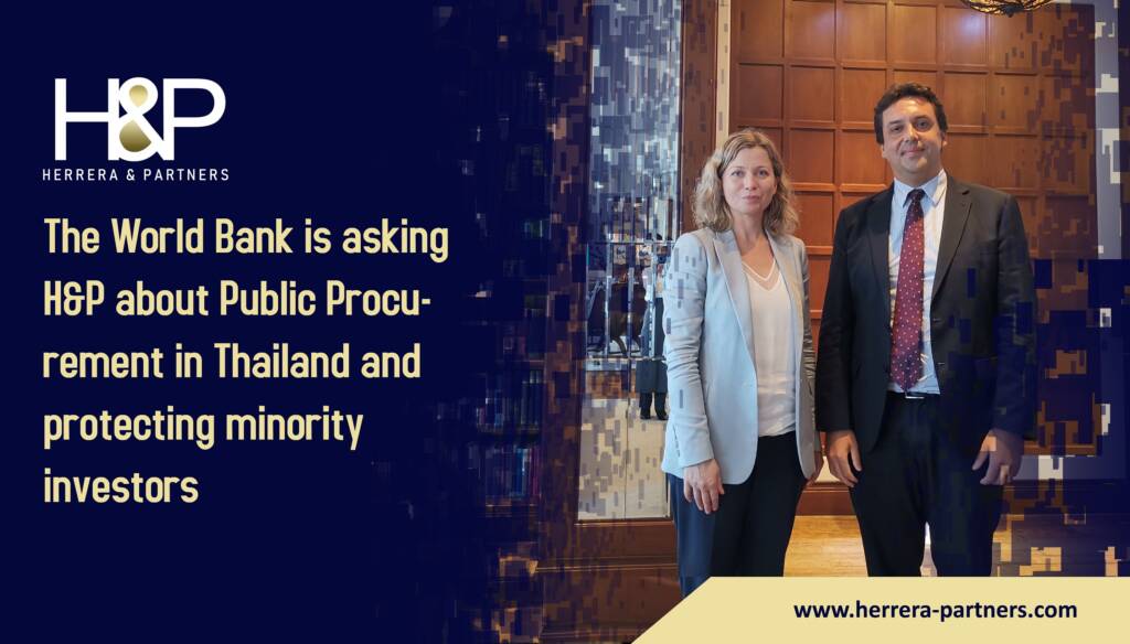 The World Bank is asking H&P about Public Procurement in Thailand and protecting minority investors H&P International law firm in Bangkok