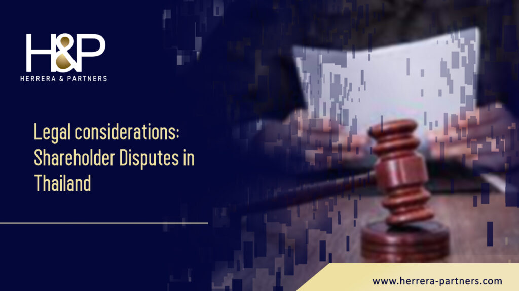 Legal considerations on Shareholder Disputes in Thailand HP Leading Bangkok litigation law firm