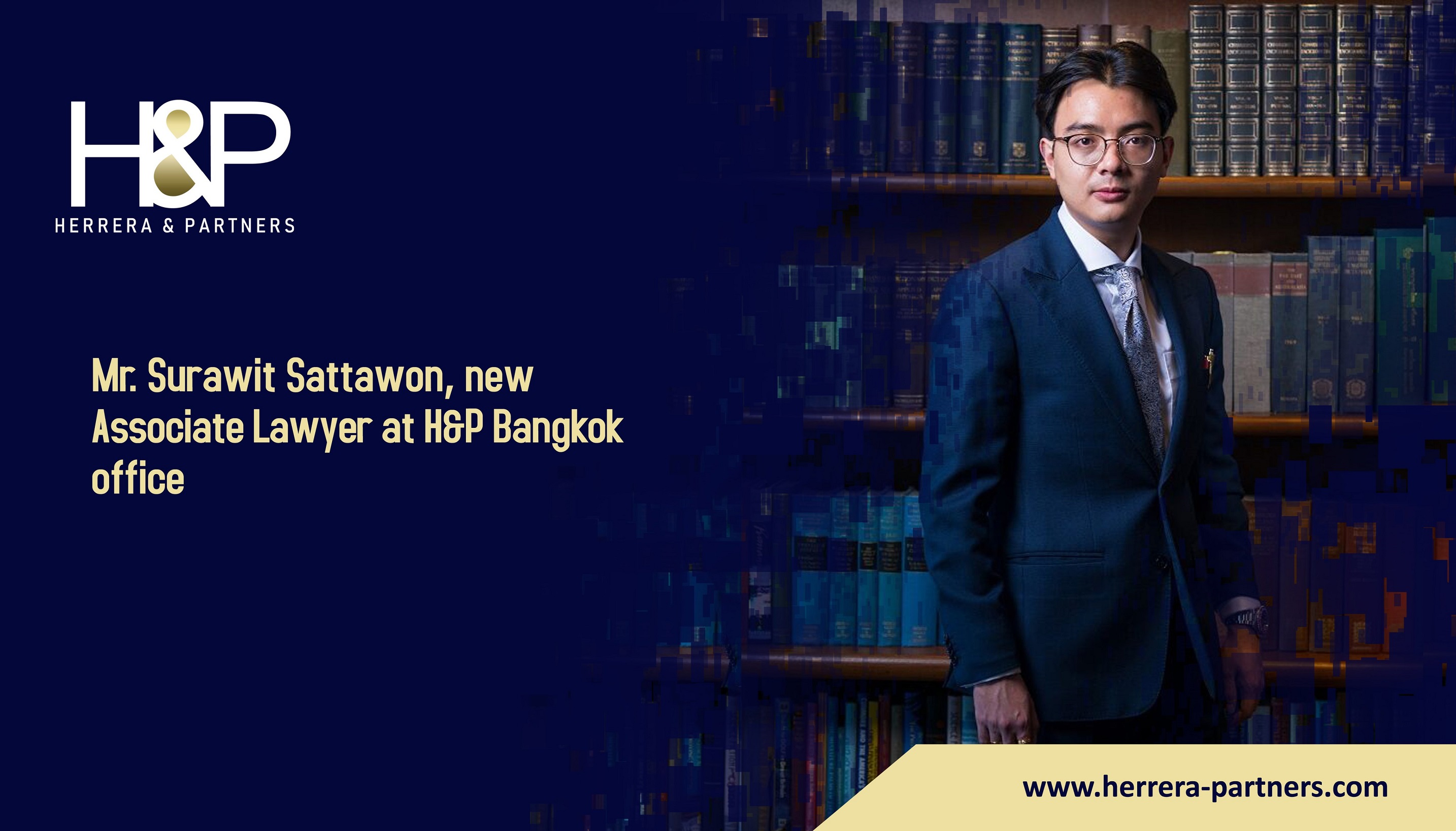 Mr. Surawit Sattawon, new Associate Lawyer at H&P Bangkok office H&P Commercial lawyer in Bangkok