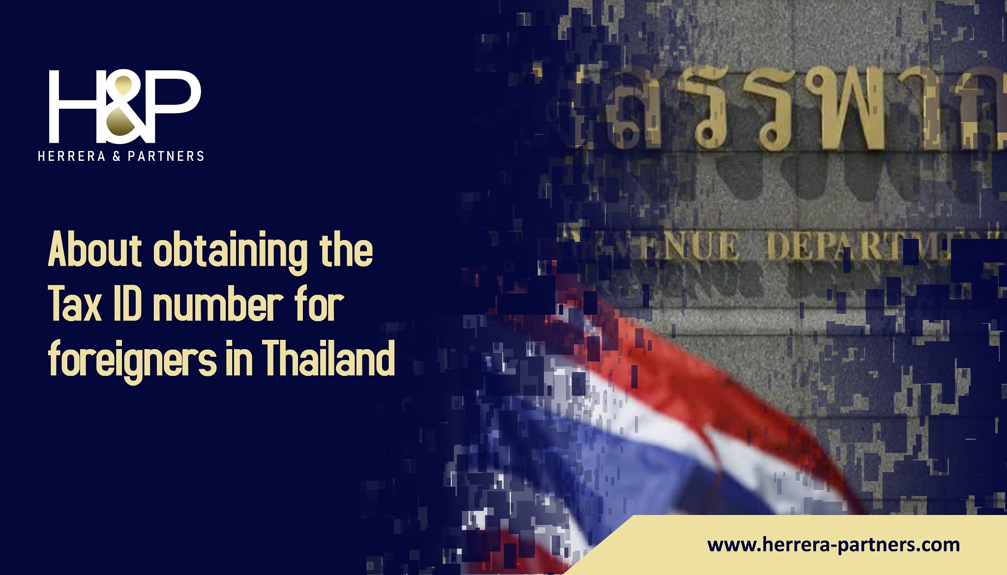 About obtaining Tax ID Number for foreigners in Thailand Tax Residency in Thailand HP Tax Lawyers in Bangkok 1