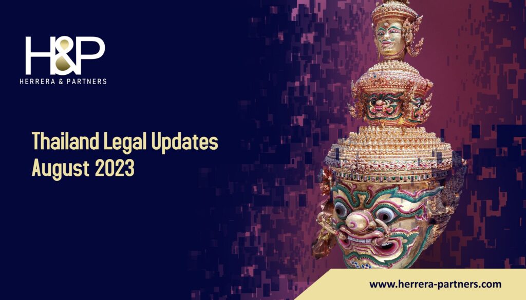 Thailand Legal Updates August 2023 HP Bangkok leading law firm 1