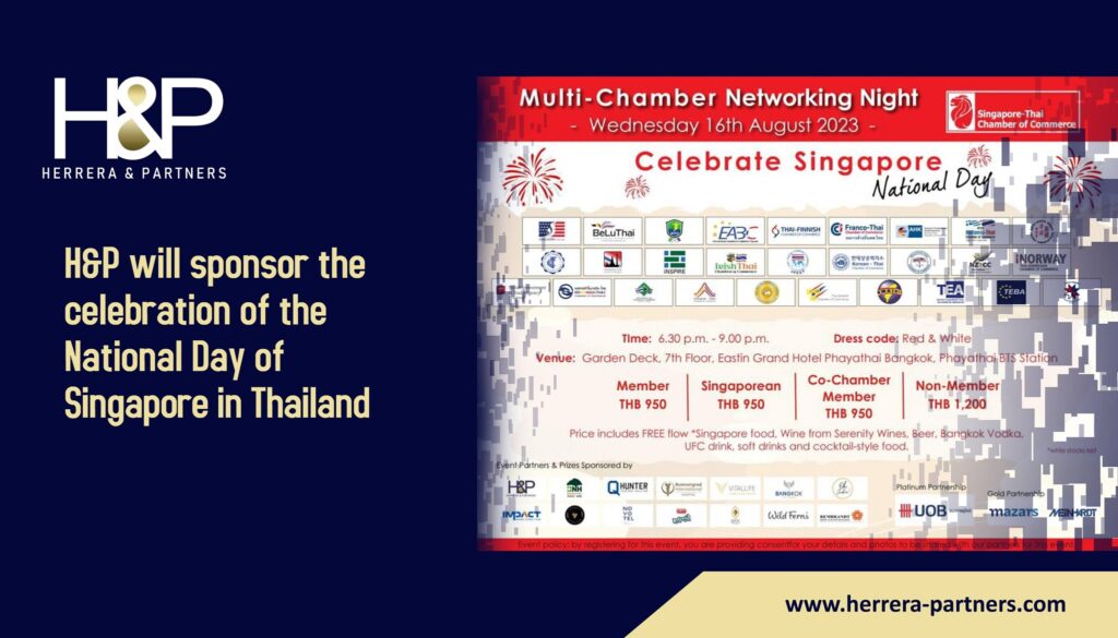 HP will sponsor the celebration of the National Day of Singapore in Thailand HP Law firm in Thailand for singaporean investors
